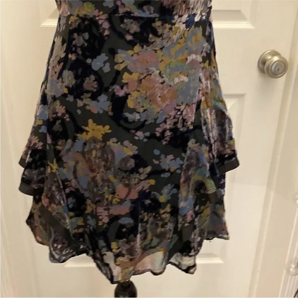 Free People Multicolor Floral Mini Dress, US4